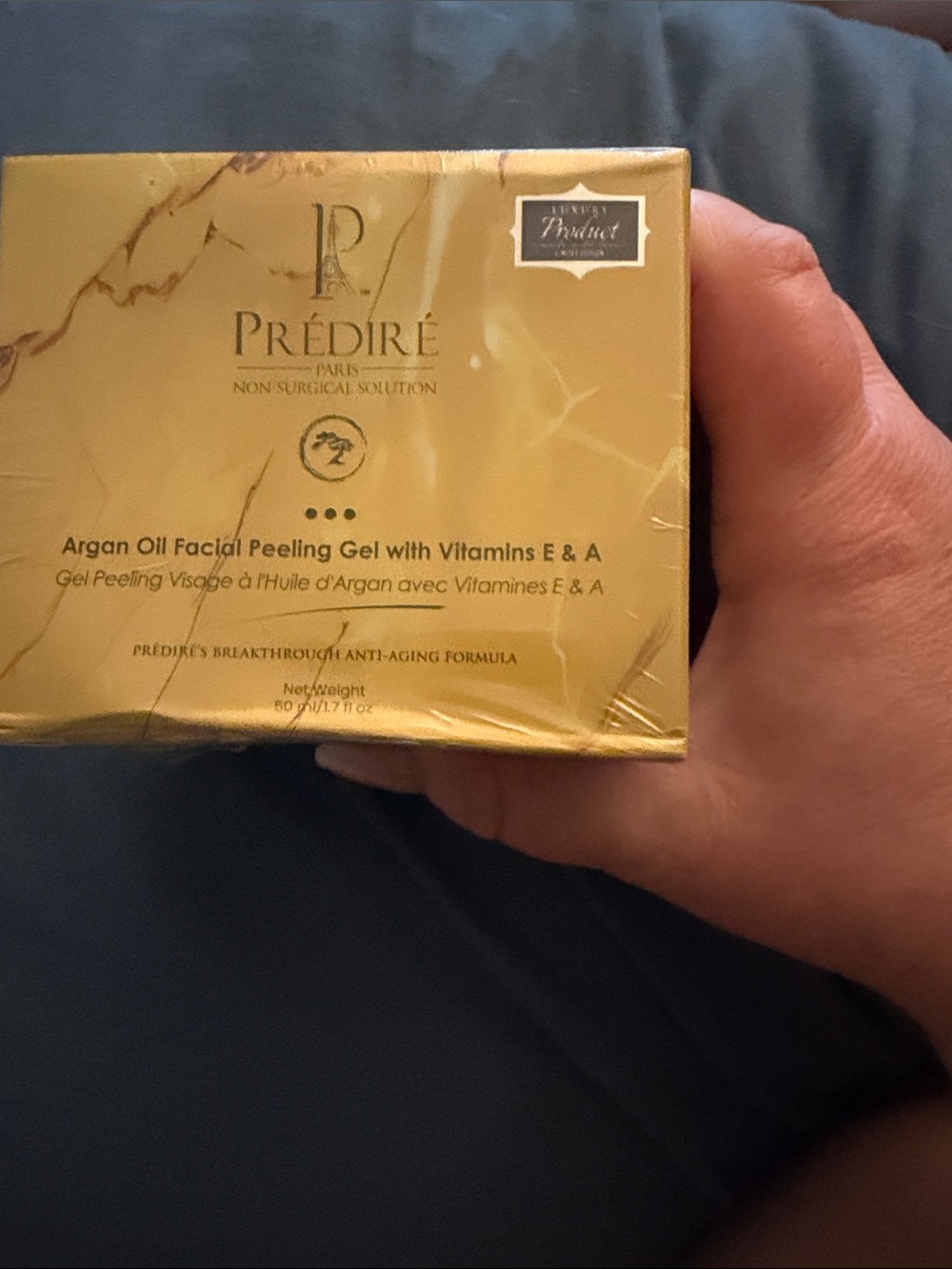 Prédiré Argan Oil Facial Peeling Gel in Gold – Gentle Exfoliating Peel